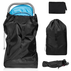 Travel Stroller Bag for Airplane Pram Cover Buggy Travel Bag Waterproof Gate Check Bag Pushchair Cover Storage Bag for Baby Kid Infant Stroller Large Portable Car Baby Stroller Cover with Hand Strap