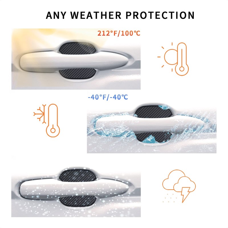 TANGSEN Car Door Handle Protector Cover Seal Sticker Scratch Concealment