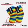 FELTER FITNESS Vendas para Rodillas Gym,Rodilleras elásticas Soporte para Levantamiento