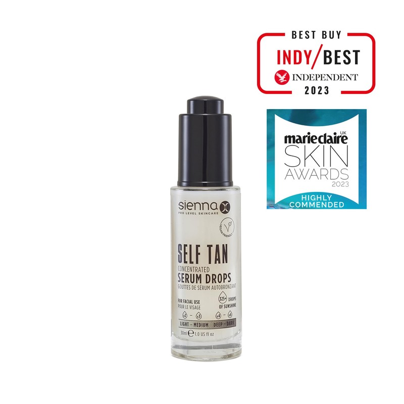 Sienna X Self Tan Drops Concentrated Serum (30ml) Add Self