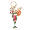 MONNEL MC418 Little Crystal Lady Cocktail Lobster Clasp Charm for