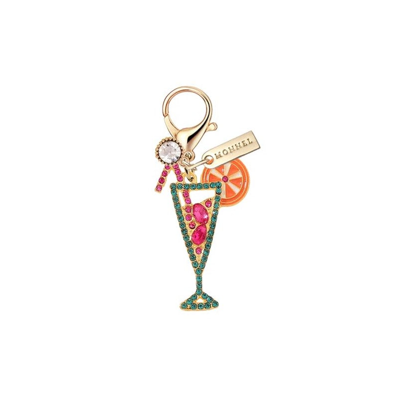 MONNEL MC418 Little Crystal Lady Cocktail Lobster Clasp Charm for
