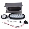 PIT66 2 Pcs Trailer Lights Steel Box with 6" Red