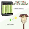 Pre-Charged Rechargeable AA Solar Batteries 1.2v 1100mAh Ni-MH for Electronic