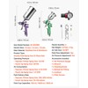 VEVOR 3-Piece Air Spray Gun Kit, Professional Auto Paint Spray