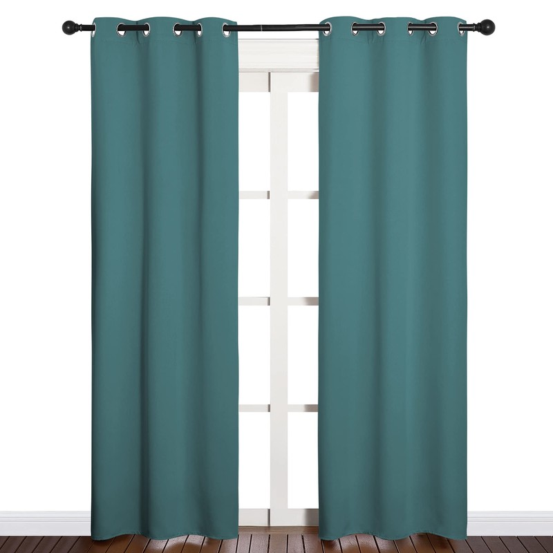 NICETOWN Window Curtain Panels, Thermal Curtains Insulated Solid Grommet Blackout