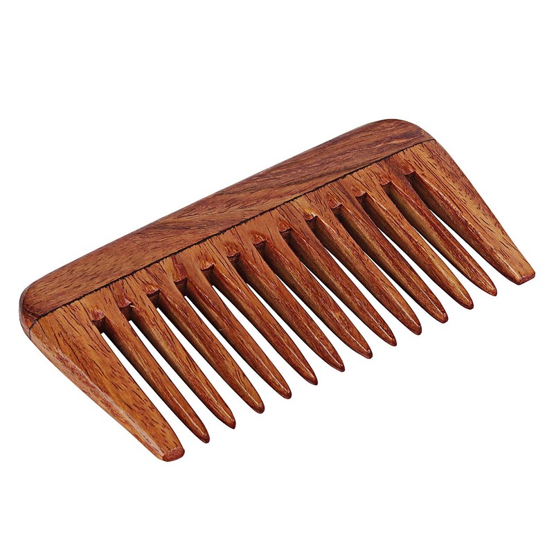 SVATV Handmade Rosewood / Rosewood Detangling Comb for Thick, Curly