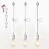 Fiabtool Universal H-Type Modern Pendant Track Lights Kit with 3