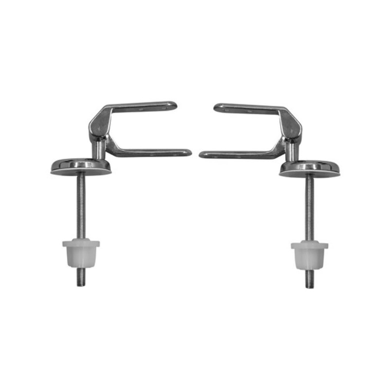 Schläfer | 4538023 - Universal Toilettensitz Scharniere, Paar verstellbare Messing-Ersatzscharniere