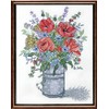 Janlynn Stamped Cross Stitch Kit, Poppies