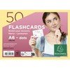 Exacompta 10354E - 50 flashcards bristol A6 dots jaune