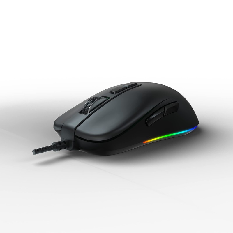 AOC GM300B Gaming Mouse with pixart3327 Sensor, Ergonomic Shape, 6200