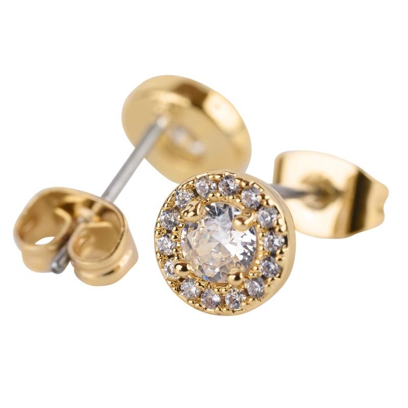 LuckyLy Set de Joyería para Mujer Oro 14k con Zirconia