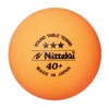 Nittaku NB-1610 Table Tennis Balls, Plastic Sound Balls, Set of