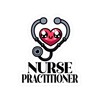 CafePress Nurse Practitioner Stethoscope Small Die Cut Sticker, 3"x4" Glossy