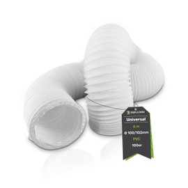 DEKAROX 6 m PVC Exhaust Hose Diameter 100/102 mm Flexible for 100 Air Conditioning Tumble Dryer Extractor Hood
