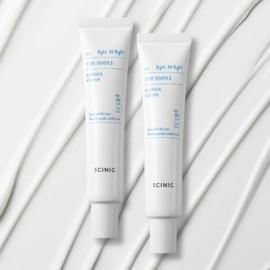 Scinic The Simple Barrier Cream 40ml + 40ml / 싸이닉 더 심플 베리어 크림 40ml + 40ml