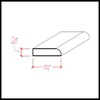EWCS11 Kitchen Cabinet Scribe 1-1/4" Wide x 5/16" Trim. Unfinished,