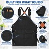 Canvas Work Apron for Kitchen & Gardening – Adjustable Utility