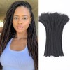 Loc Extension Human Hair 14Inch 10Strands 0.4cm Width Natual Black