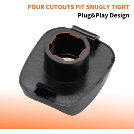 Unbranded 2 Pair License Plate Light Rear Bumper Lamp Housing Cover for Nissan Frontier