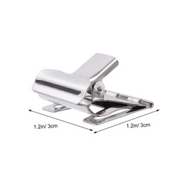 Operitacx 1 Set Price Tag Clip Tag Clips Display Tag Label Small Name Clamp Retail Market Price Cards Clip Advertising Display Clip Price Tags Holder Electroplated Iron Silver