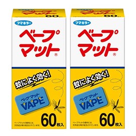 [Bulk Purchase] Fumakilla Vape Mat, Mosquito Replacement, Valley Scent, 60 Sheets x 2 Packs
