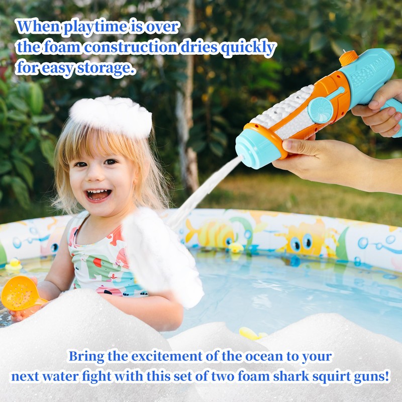 Generic FOAM MADNESS,Foam Madness Foam Blasters, Set of 2, includes