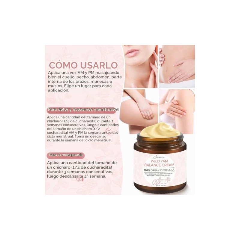 FeeMeFee Crema De Ñame Silvestre 2 Oz, Crema Equilibrante Orgánica