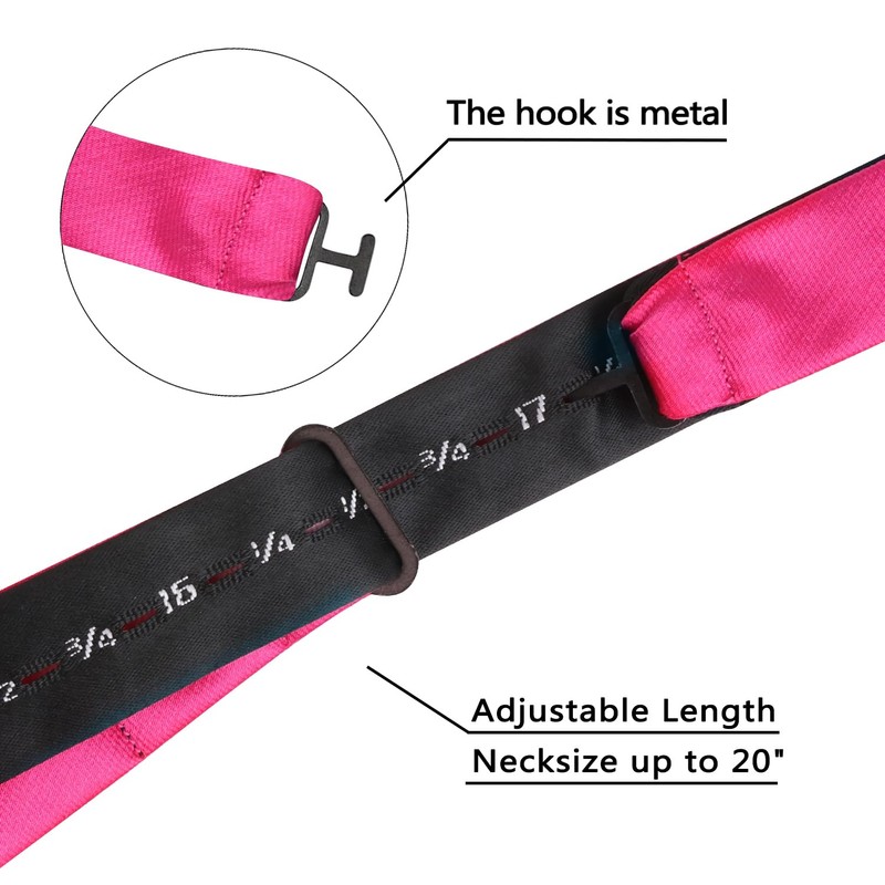 Alizeal Mens 2pcs Solid Self-tied Bow Tie and Pocket Square