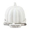 Mud Pie Pumpkin Cheese Ball CLOCHES, White