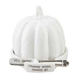 Mud Pie Pumpkin Cheese Ball CLOCHES, White