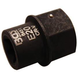 BGS E20 E-Profile Socket with 30 mm, 1 piece, 6451