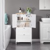 SEGAWE Bathroom Storage Unit Freestanding Cabinet with 2 Drawers and