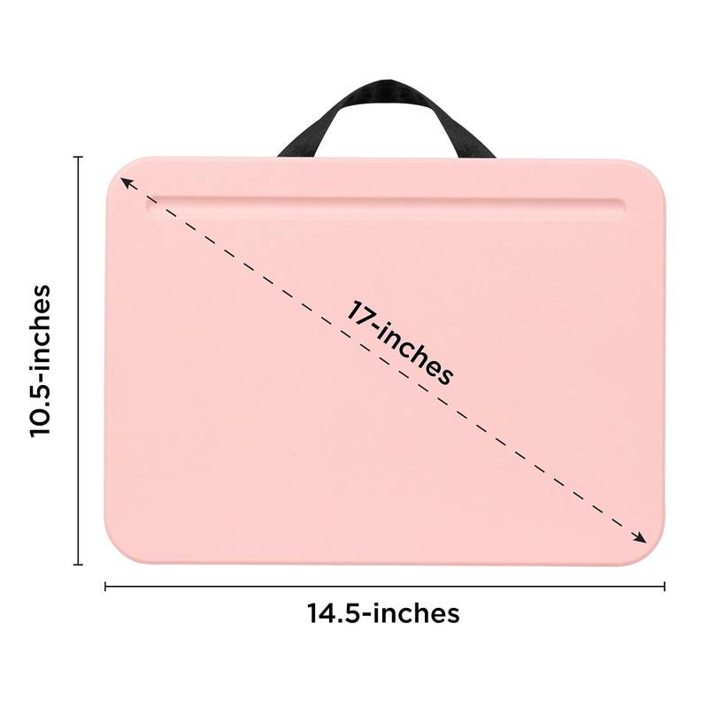 LapGear Compact Lap Desk - Rose Quartz - Fits Up