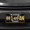 Missouri Mizzou Tigers #1 Fan - 12x6 Metal License Plate