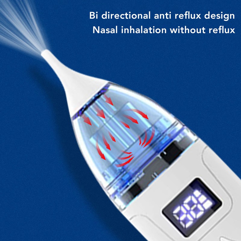 Infant Nose Aspirator Adjustable 3 Gears LED Display USB Charging