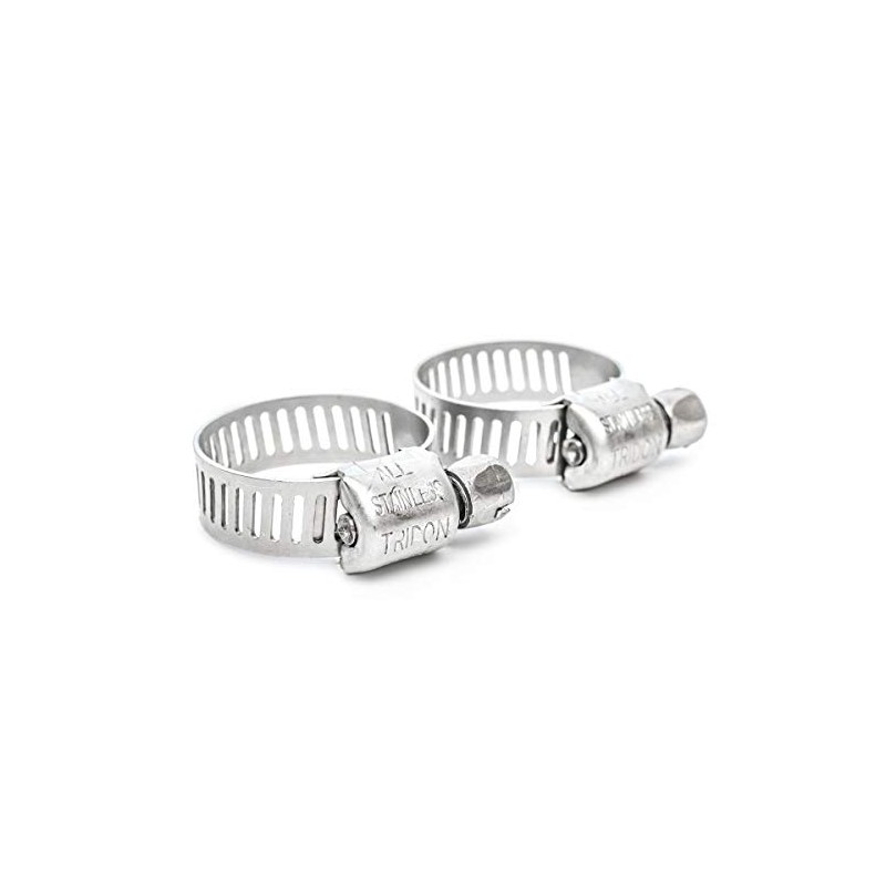 Pisces 2 Pack - 10-16mm Stainless Jubilee Clips to Fit