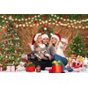 ASDCXZ Christmas Photo Background 2.2 x 1.5 m, Snowfield Outdoor