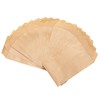 Florskoye Flat Kraft Paper Treat Bags Brown 100 Pack, 6x9