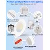 12 Pack 5/6 Inch 5CCT LED Recessed Lighting Retrofit, 2700K/3000K/4000K/5000K/6500K