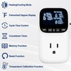 Digital Temperature Controller Thermostat Outlet Plug, 120V 15A Heating and