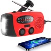 NOCTINGALE Hand Crank Emergency Radio, AM/FM/NOAA Weather Radio with 2000mAh