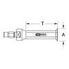 KS Tools 660.0123 Precision internal extractor, 40-47mm