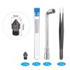 uxcell 3D Nozzles Kit, 3D Printer MK8 Hardened Steel Wear