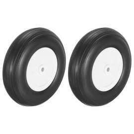 MECCANIXITY 2 Pcs RC Airplane Wheels, 4 Inch OD RC Plane Parts Wheels Model Airplane Light PU Sponge Tire Tail Foam Wheel for DIY RC Model Plane Aircraft