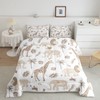 Feelyou Jungle Animals Queen Size Comforter Set - African Safari