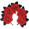 Beistle Day of The Dead Red Floral Headband