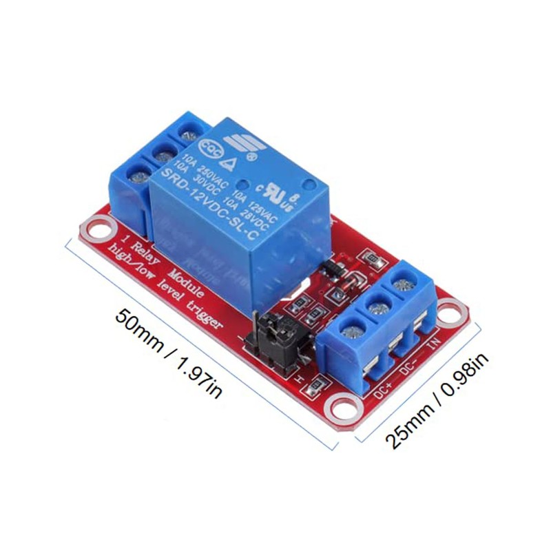 DUTTY 5V One Channel Relay Module Relay Switch with OPTO