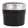 Portable Car Ashtray Mini Silver Edge Fire Prevention Smokeless Auto